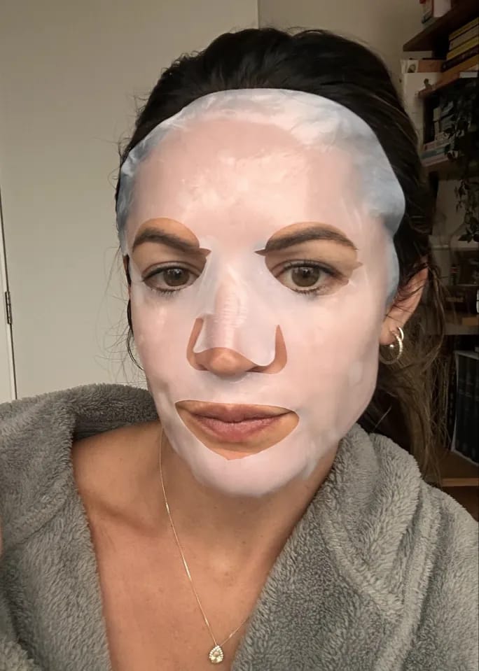 Customer photo review of Hyper Collagen Real Deep Hydration Mask (5pcs)