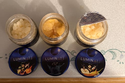 Customer photo review of LUMINATE Live Resin Sugar - 28 Grams
