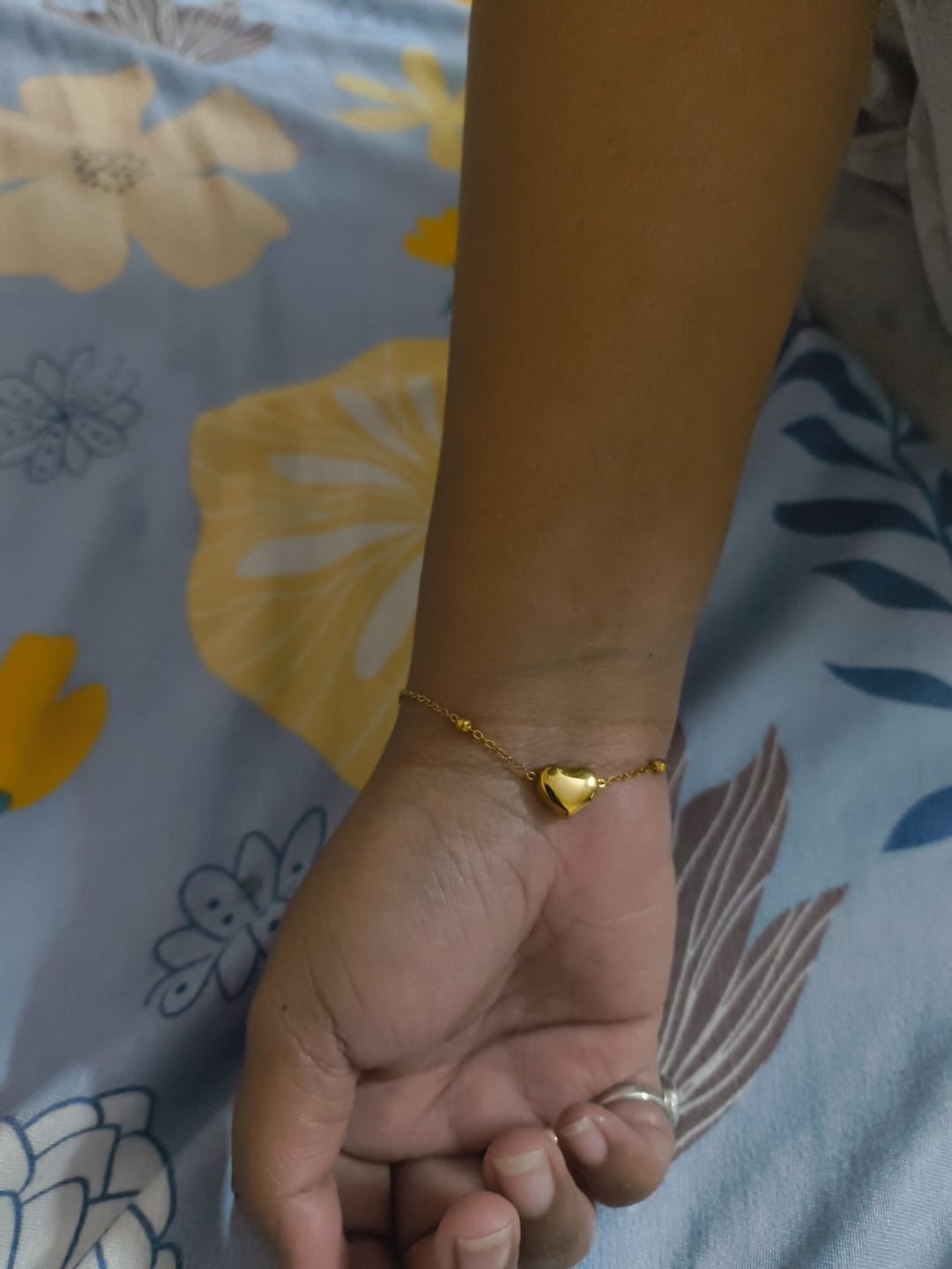 Customer photo review of Heart Charm Bracelet