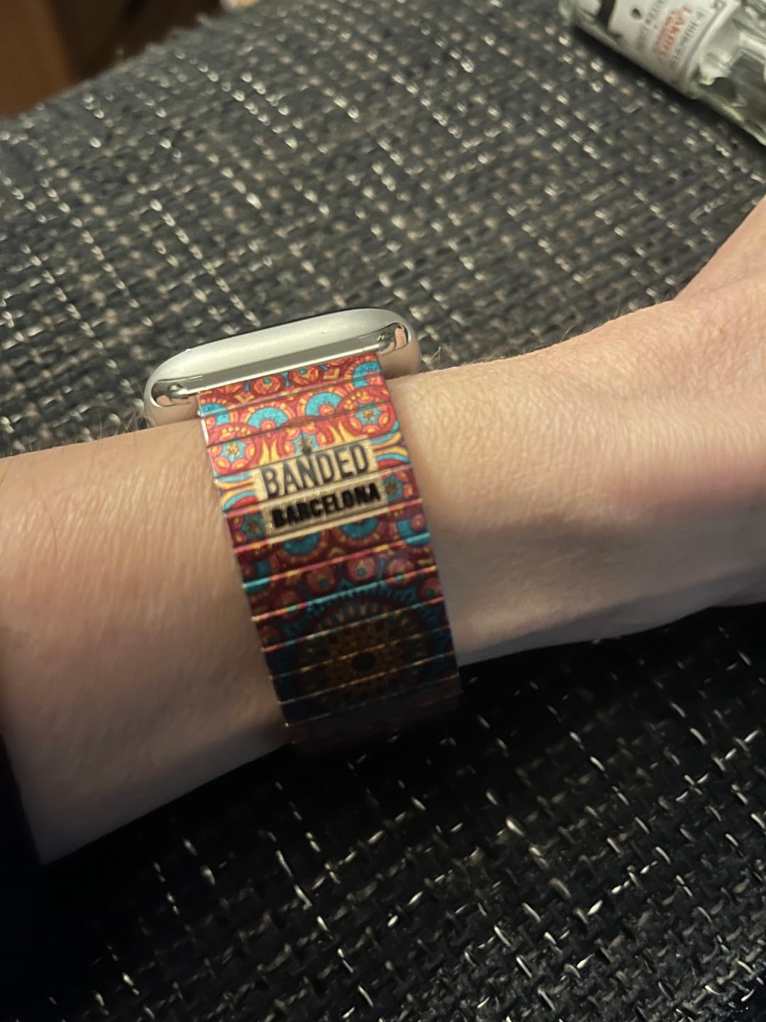 Customer photo review of Alicante Sunset Banded for Smart watch - Metallic
