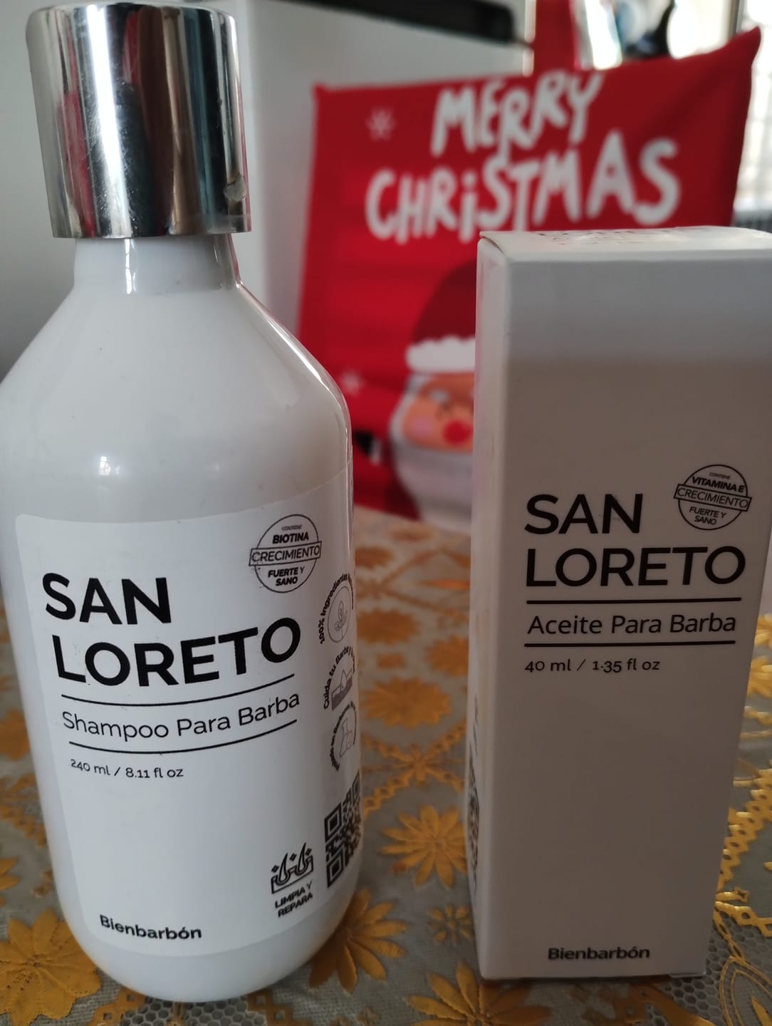 Customer photo review of 3 Aceites + 1 Shampoo Para Barba · Paquete 4 Piezas