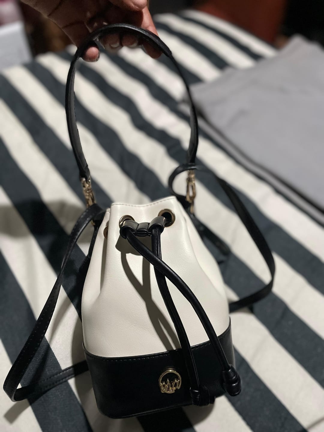 Customer photo review of The Monroe Bucket Bag