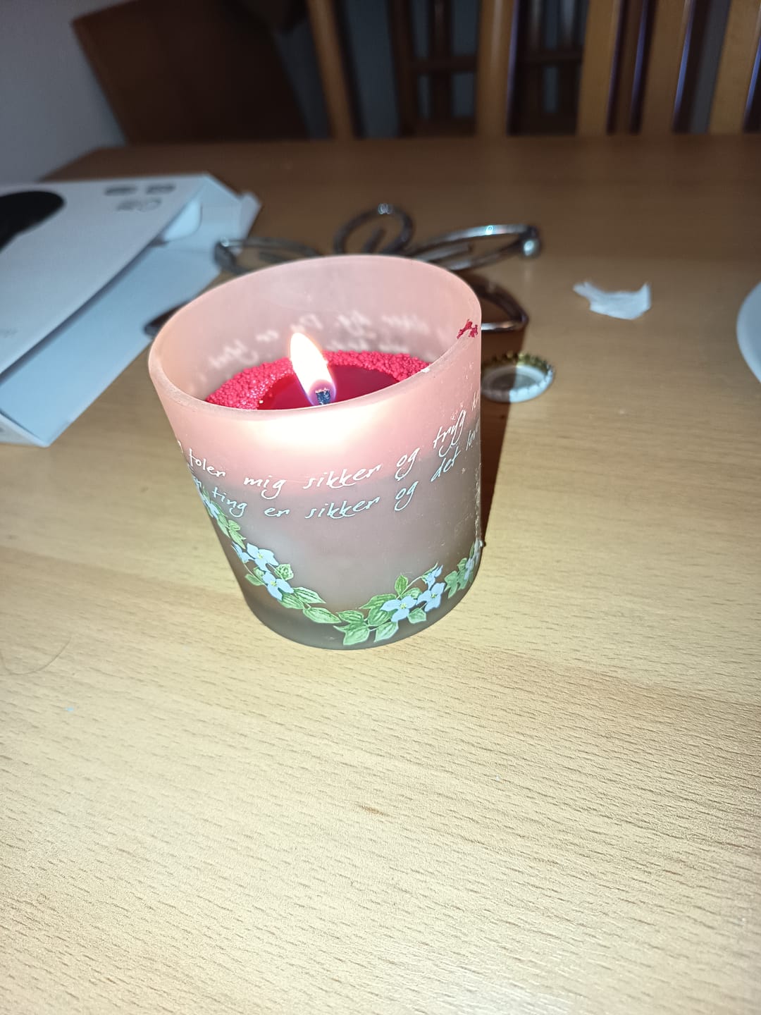 Customer photo review of Pearl Light Sand Candle™