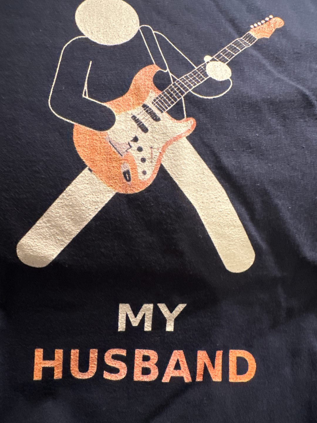 Customer photo review of Husband Electric Guitar T-Shirt