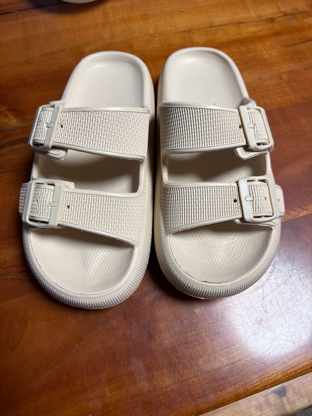 Customer photo review of Cloud Slides - Cushioned EVA Sandals with Adjustable Buckles