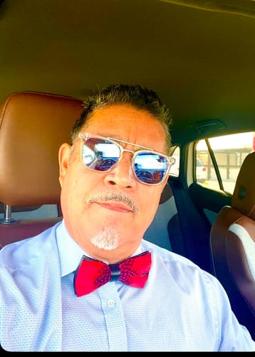 Customer photo review of The Jaxon - Feather Bow Tie
