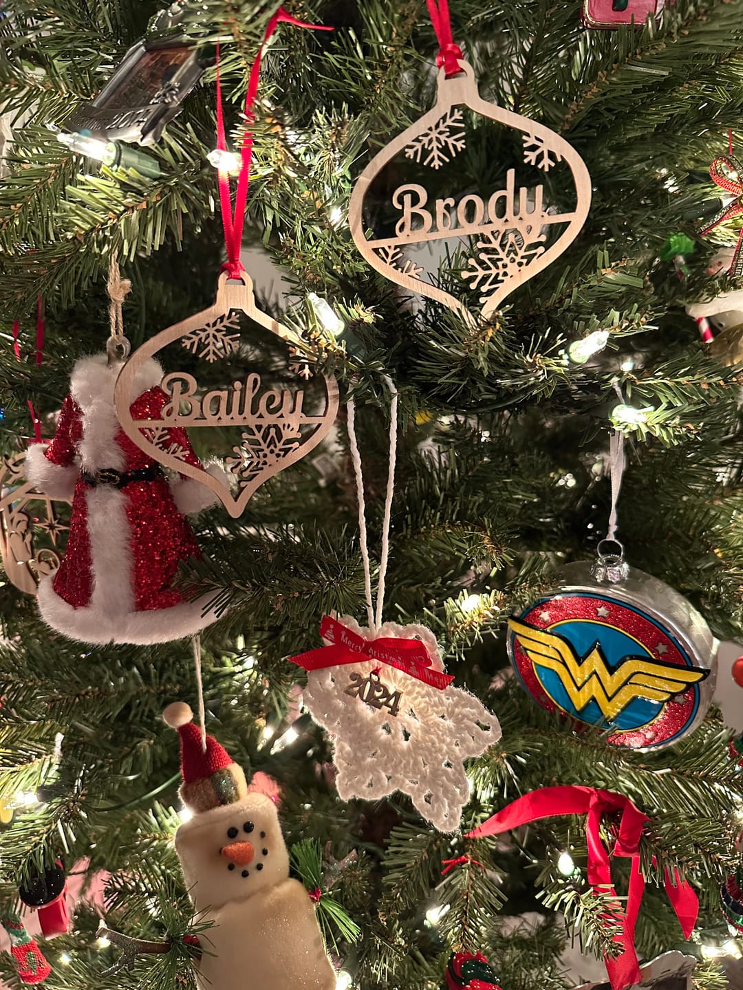 Customer photo review of Personalized Christmas Ornaments