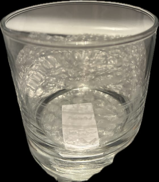 Customer photo review of Custom Side Engraved Bar Glass