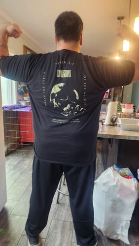 Customer photo review of PSALM 3:7 T-shirt