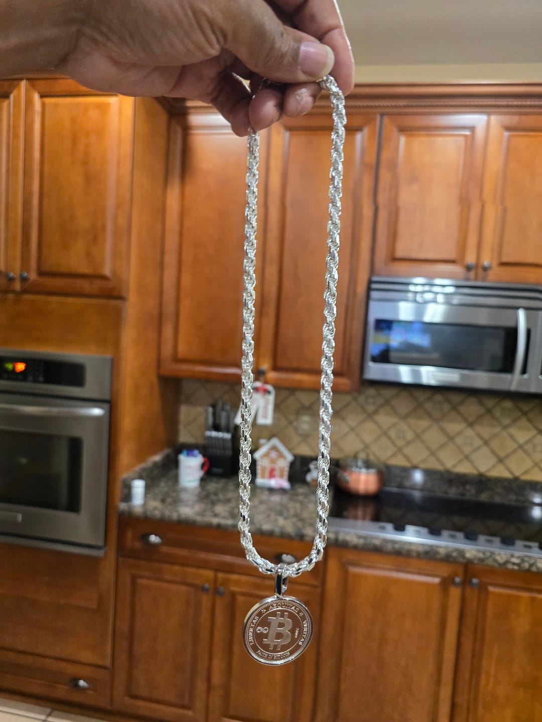 Customer photo review of 925 Rope Necklace DC