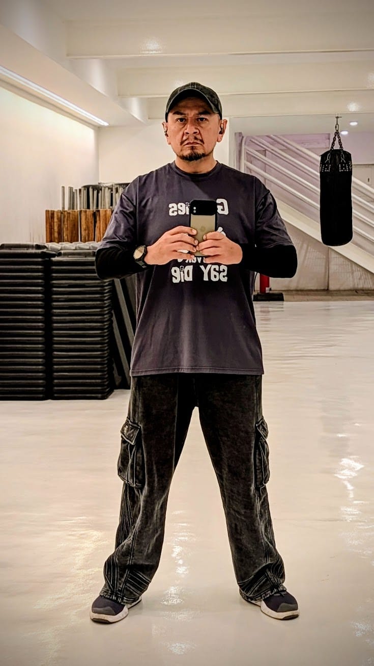 Customer photo review of 2131 - Batman Armored Sweats
