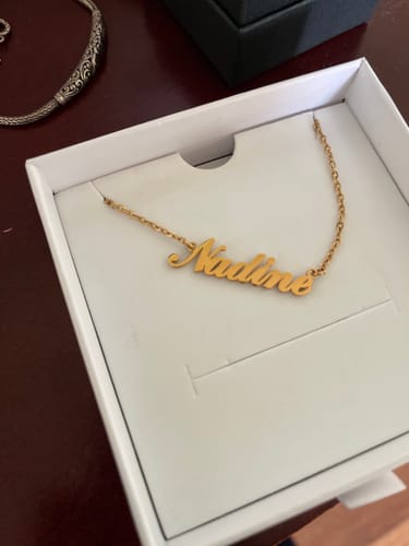 Customer photo review of Personalized Name Necklace