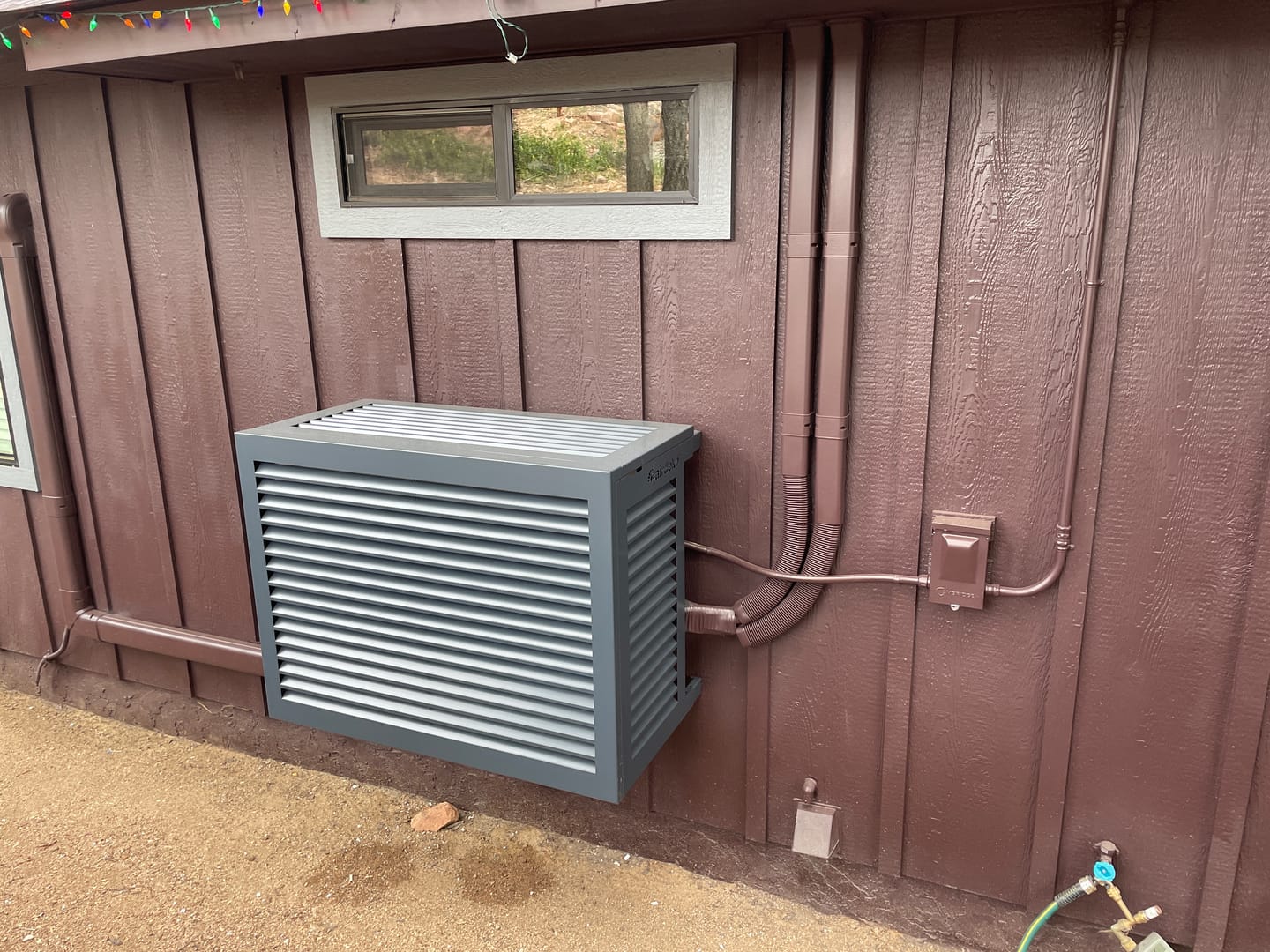 Customer photo review of Mini-Split AC Cover - Black