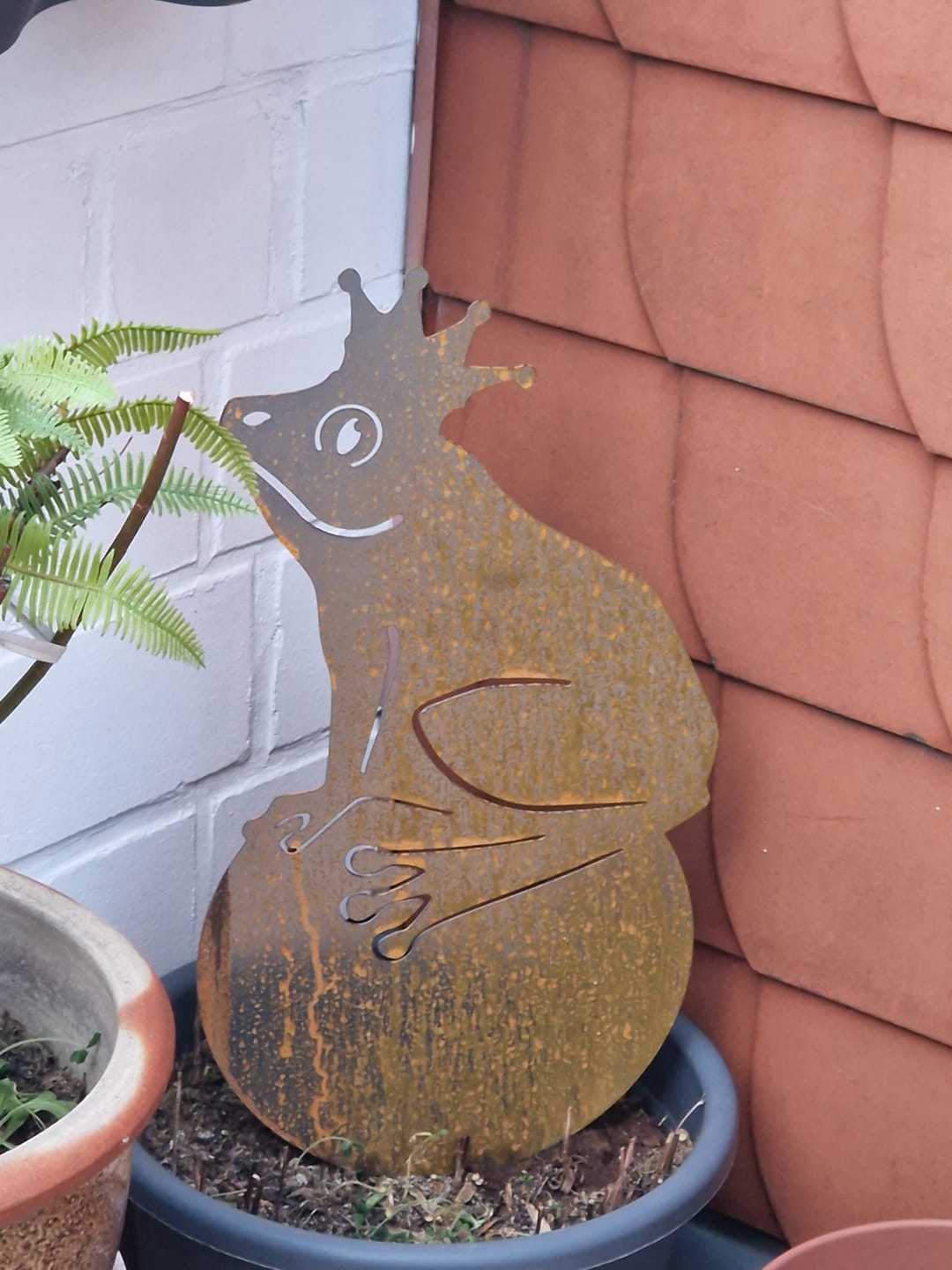 Customer photo review of Gartenstecker Froschkönig