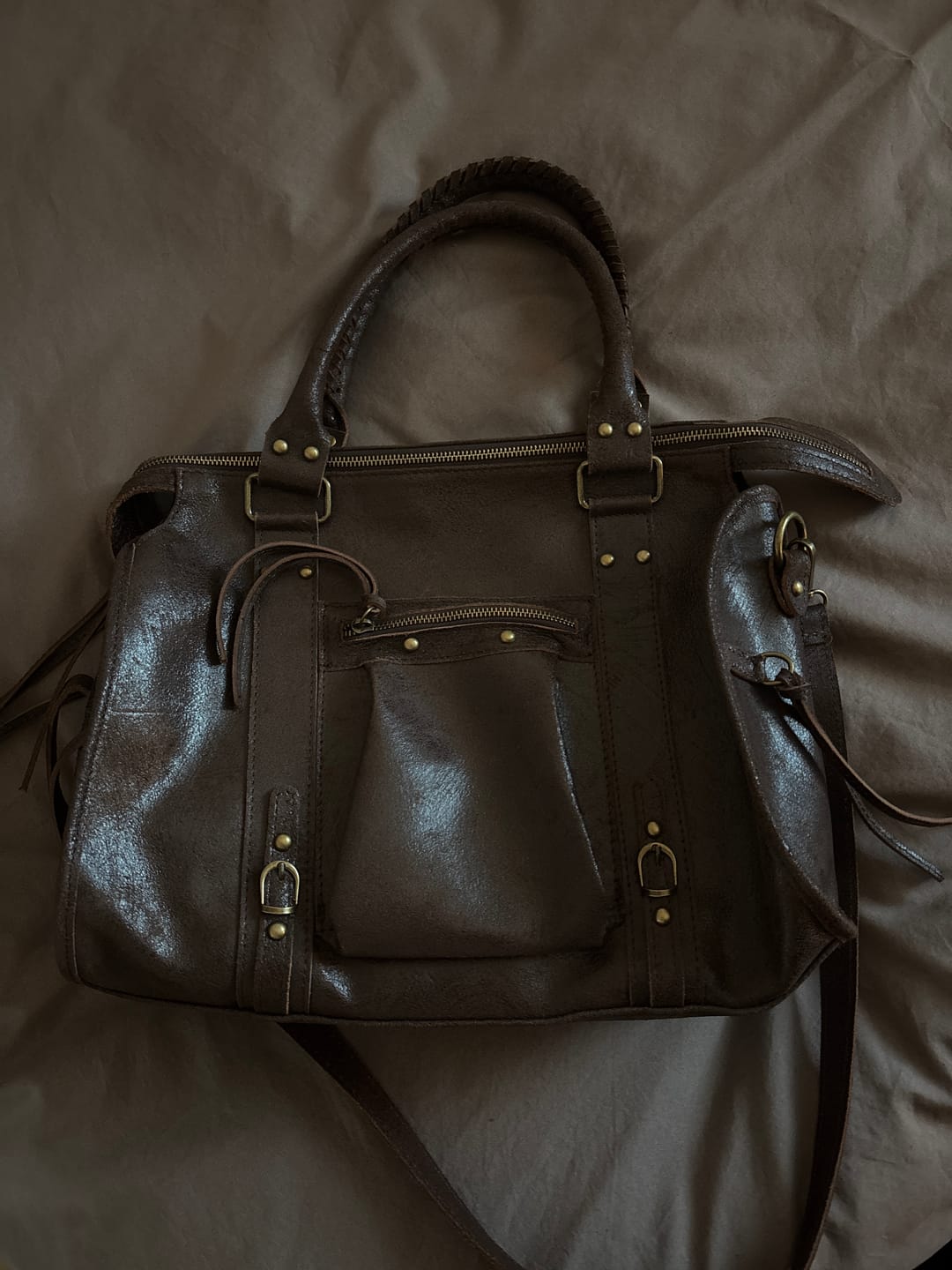 Customer photo review of It girl bag espresso martini