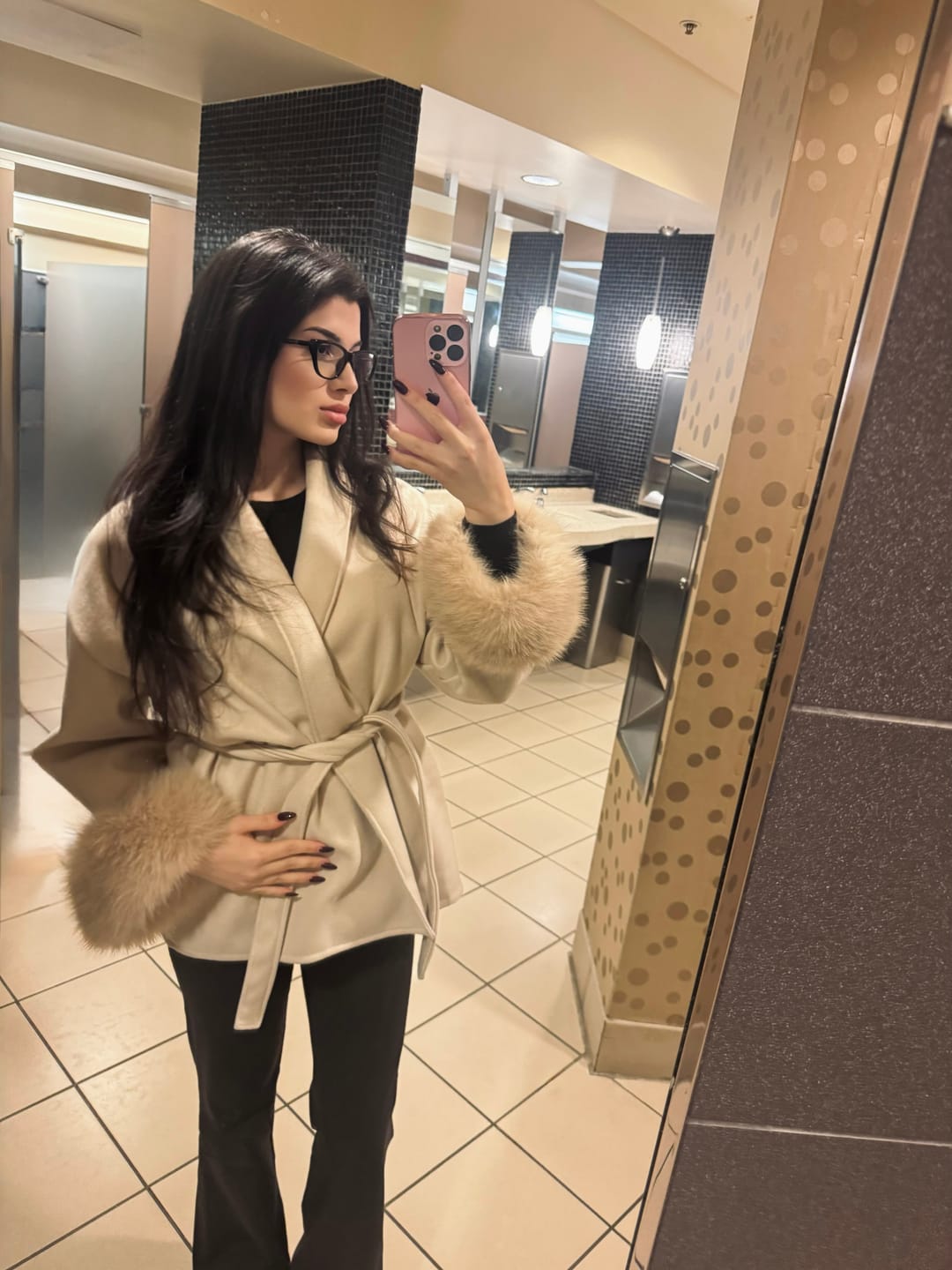 Customer photo review of Grace Faux Fur Coat