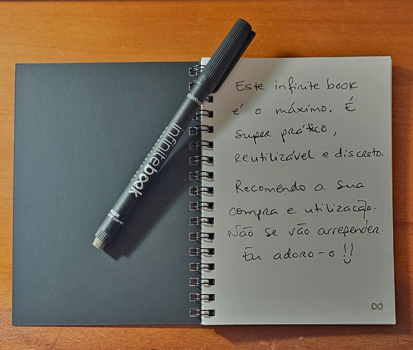 Customer photo review of Infinitebook Plain A6 Black