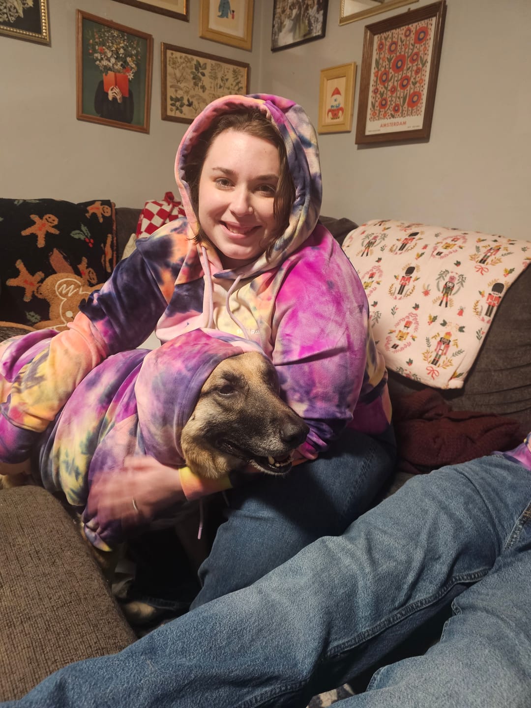Customer photo review of Velvet Human Hoodie - Berry Lemonade