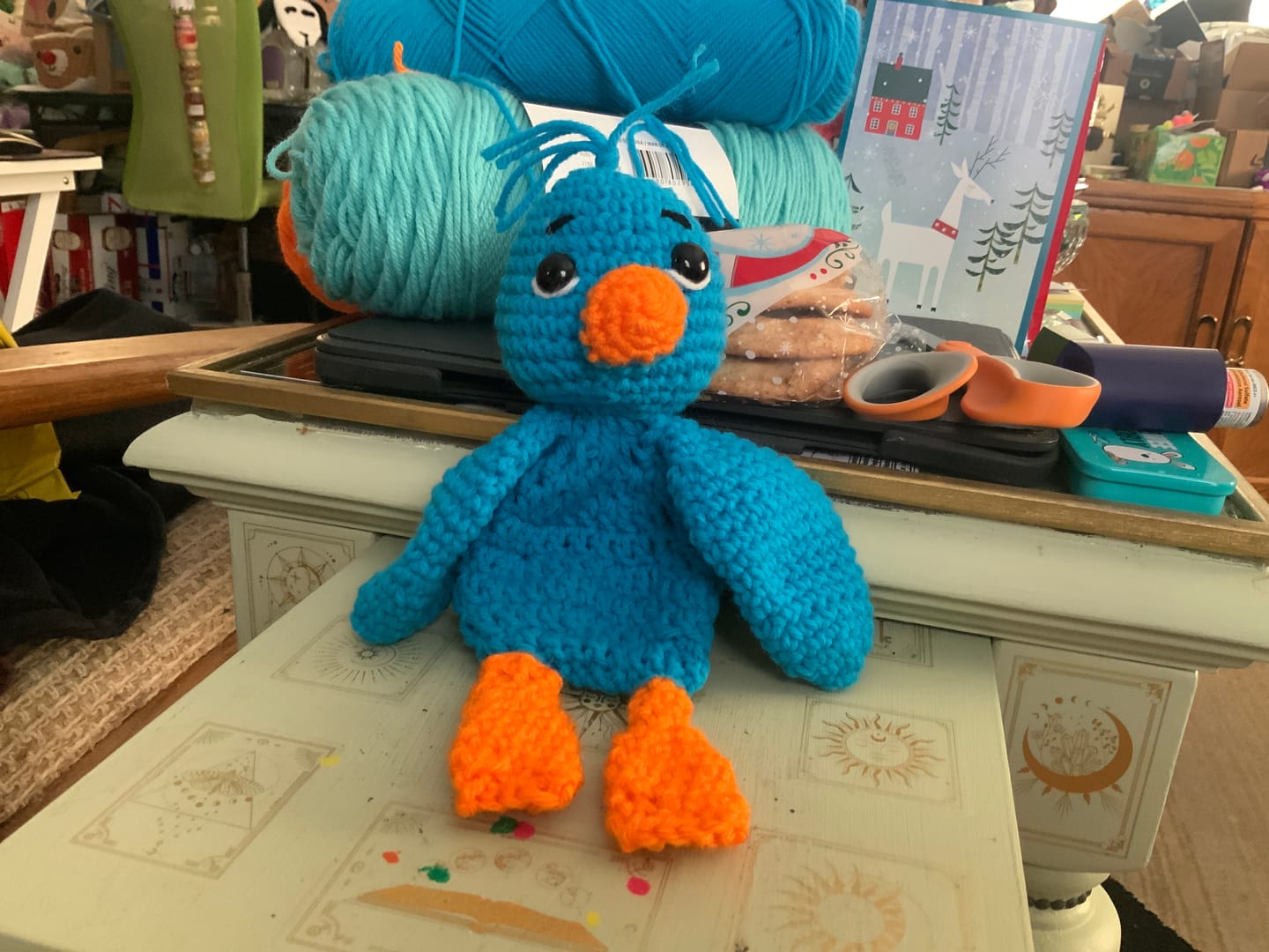Customer photo review of Blue Bird Crochet Pattern – Easy Plush Snuggler PDF for Beginners