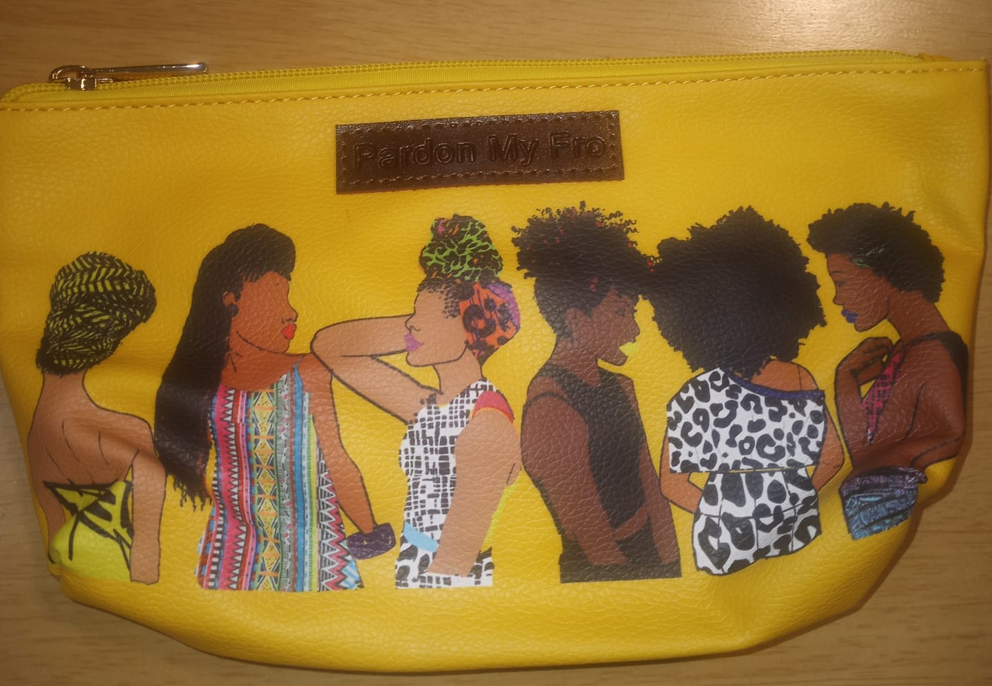 Customer photo review of Squad Yellow Cosmetic Bag
