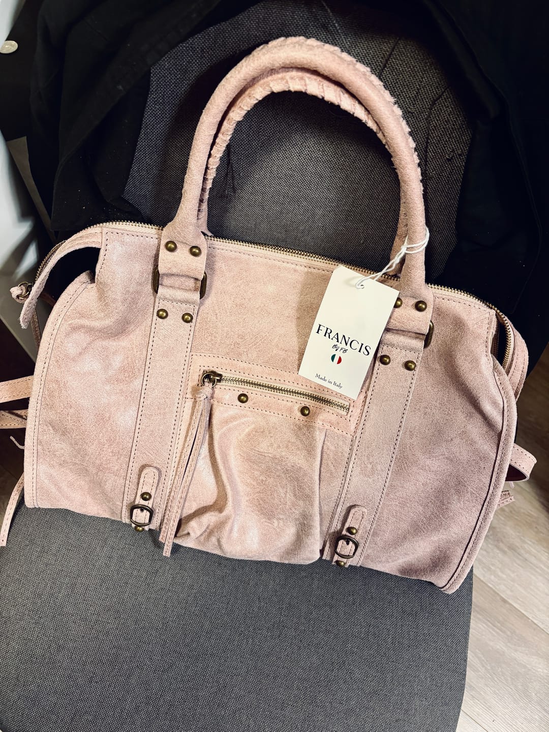 Customer photo review of It girl bag vanilla pink