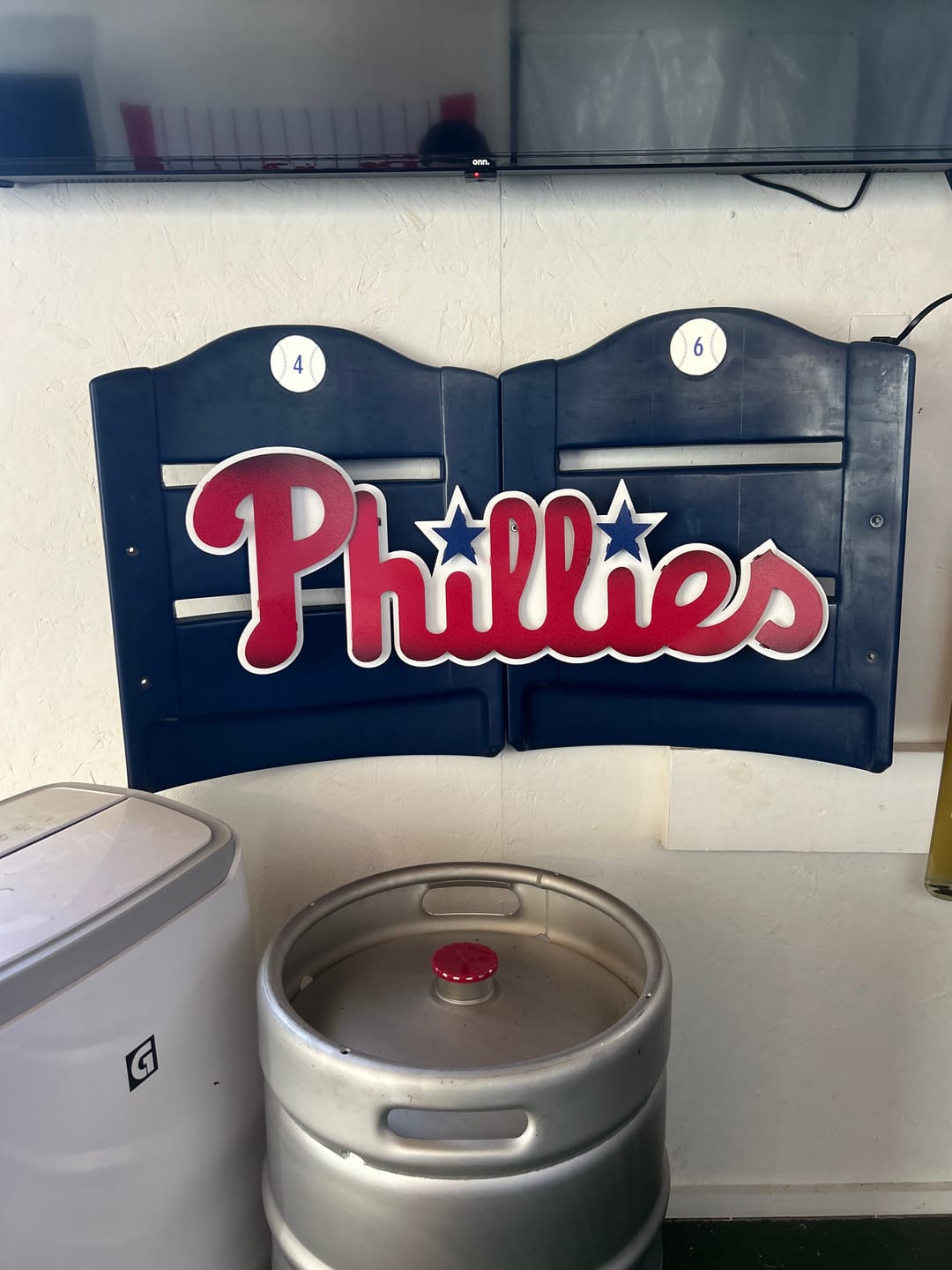Customer photo review of Philadelphia Phillies Script 3D Metal Wall Art