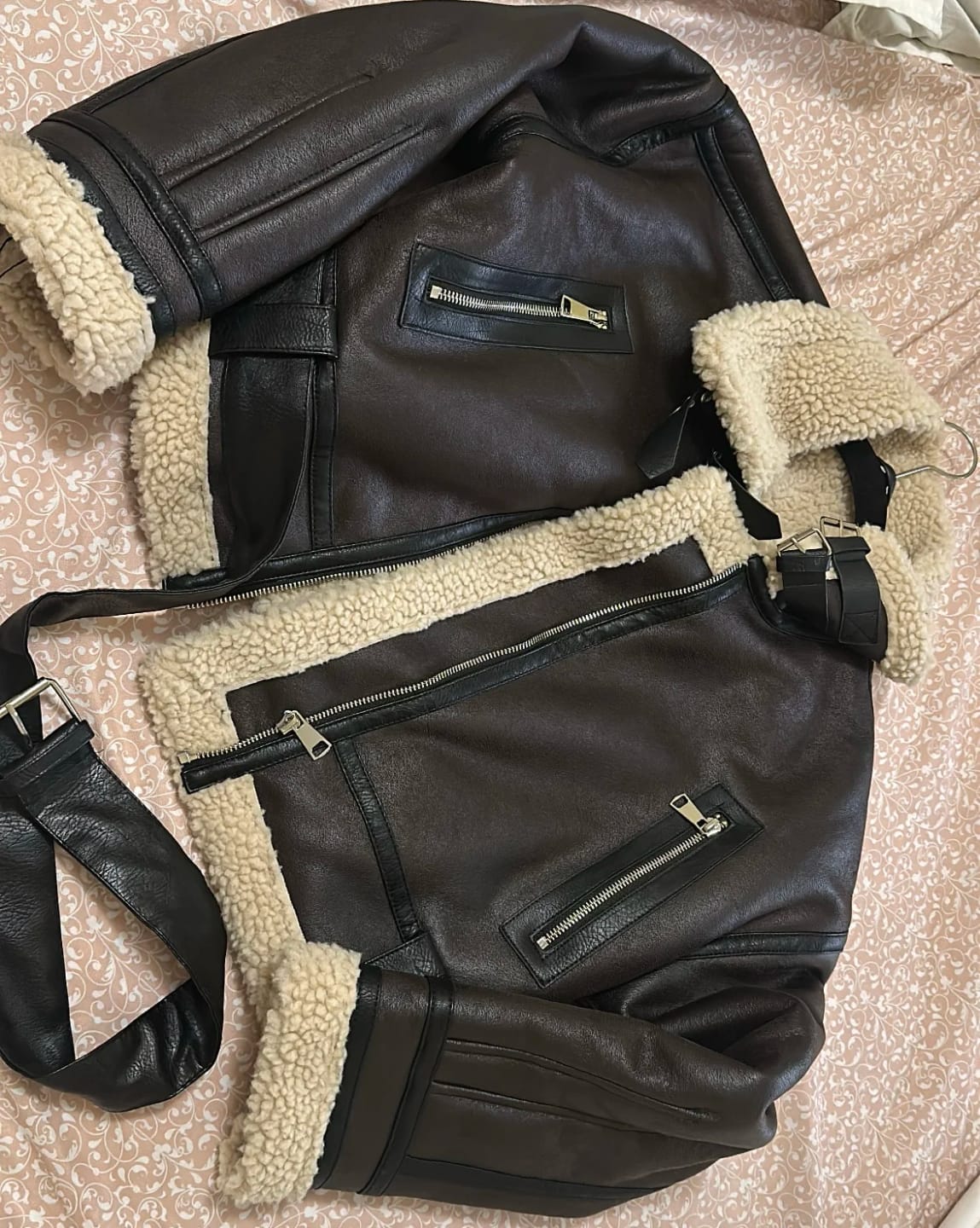 Customer photo review of Emma Faux Leather Jacket