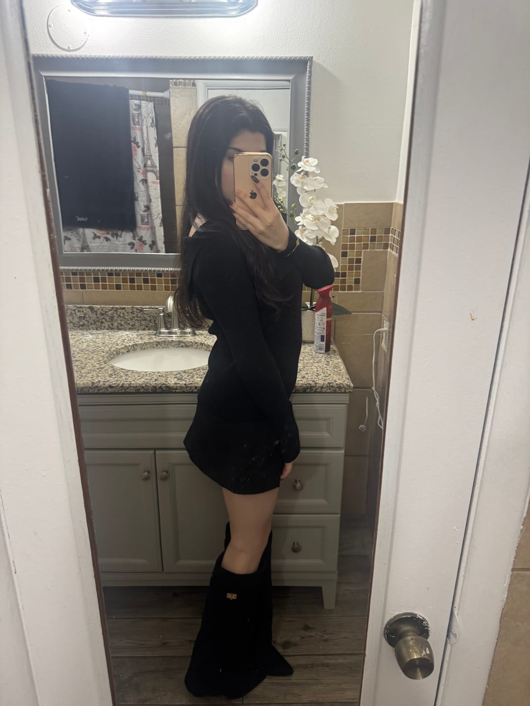 Customer photo review of Monica High Boots