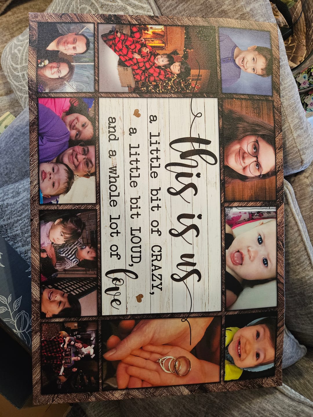 Customer photo review of Family Canvas -  Personalized Canvas Prints - Custom Family Photo Gifts, This Is Us Picture Collage Canvas