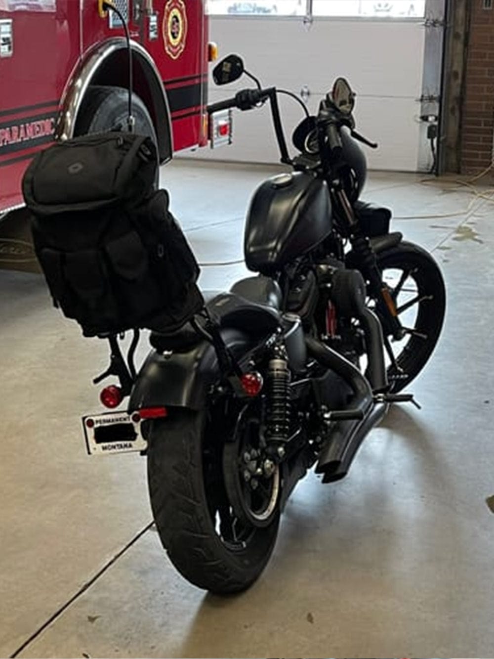 Customer photo review of 32L - Trident Large Motorcycle Sissy Bar Backpack
