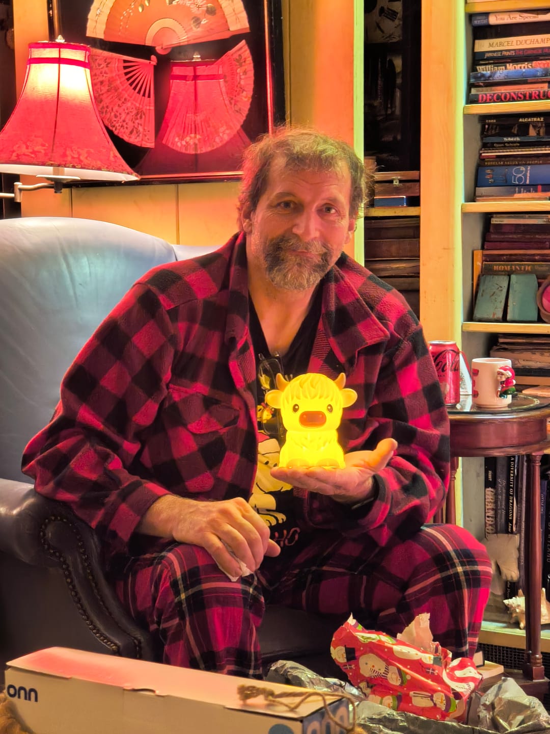 Customer photo of Highland Cow Night Light