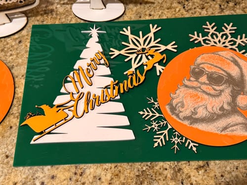 Customer photo review of 9 Christmas Bundle laser engraving png file