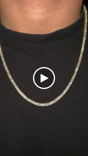 Customer video review of S925 Silver Moissanite Tennis Chain 14K Gold (ALL SIZES)