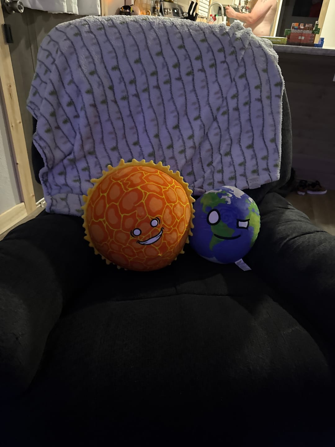 Customer photo review of The SolarBalls Earth Plush