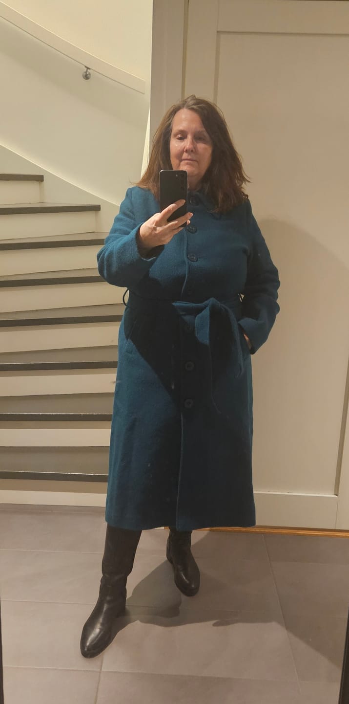 Customer photo review of Arabella Kennedy kåpe - Dragonfly Green