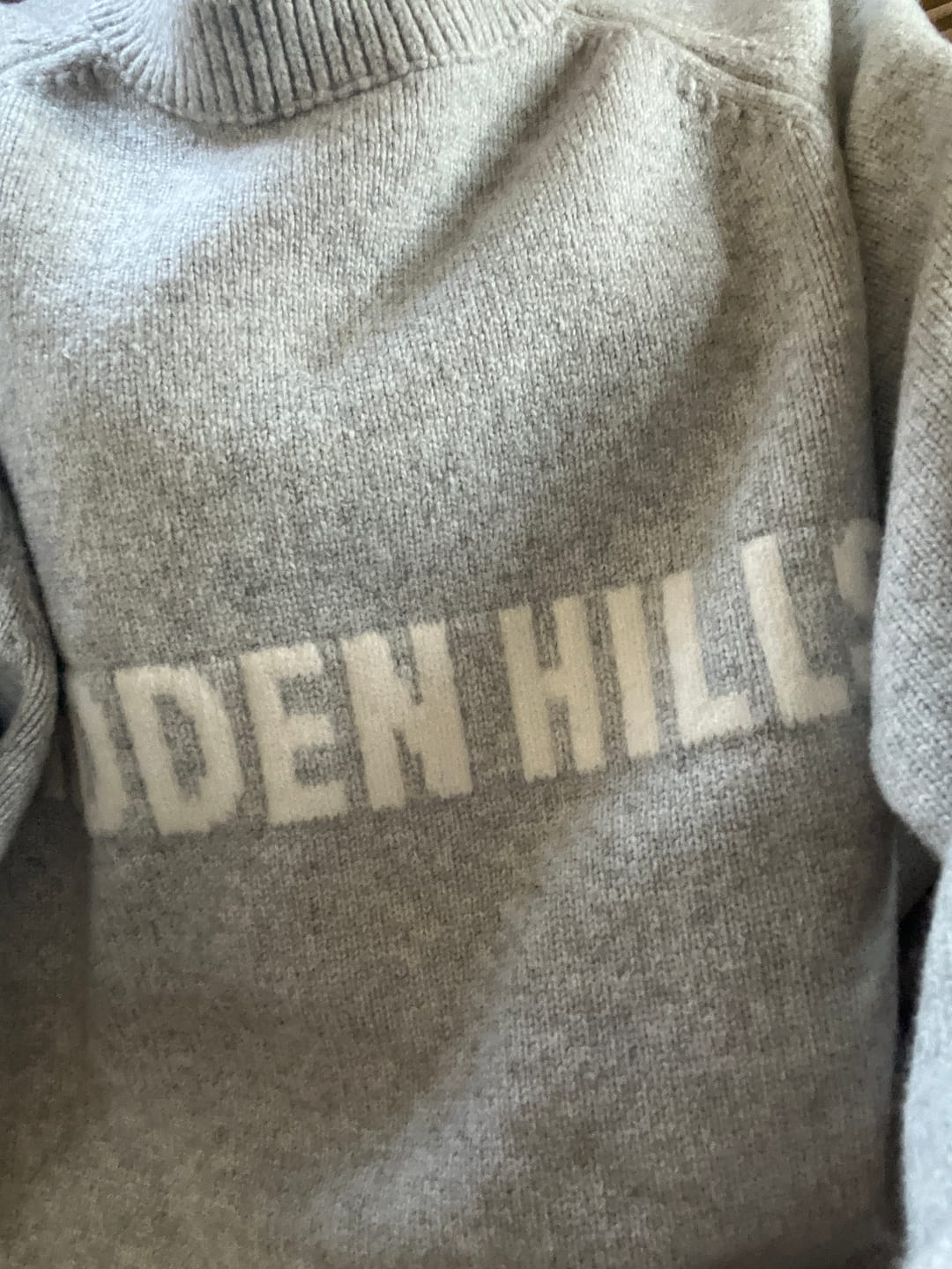 Customer photo review of KNIT SWEATER LIGHT GREY