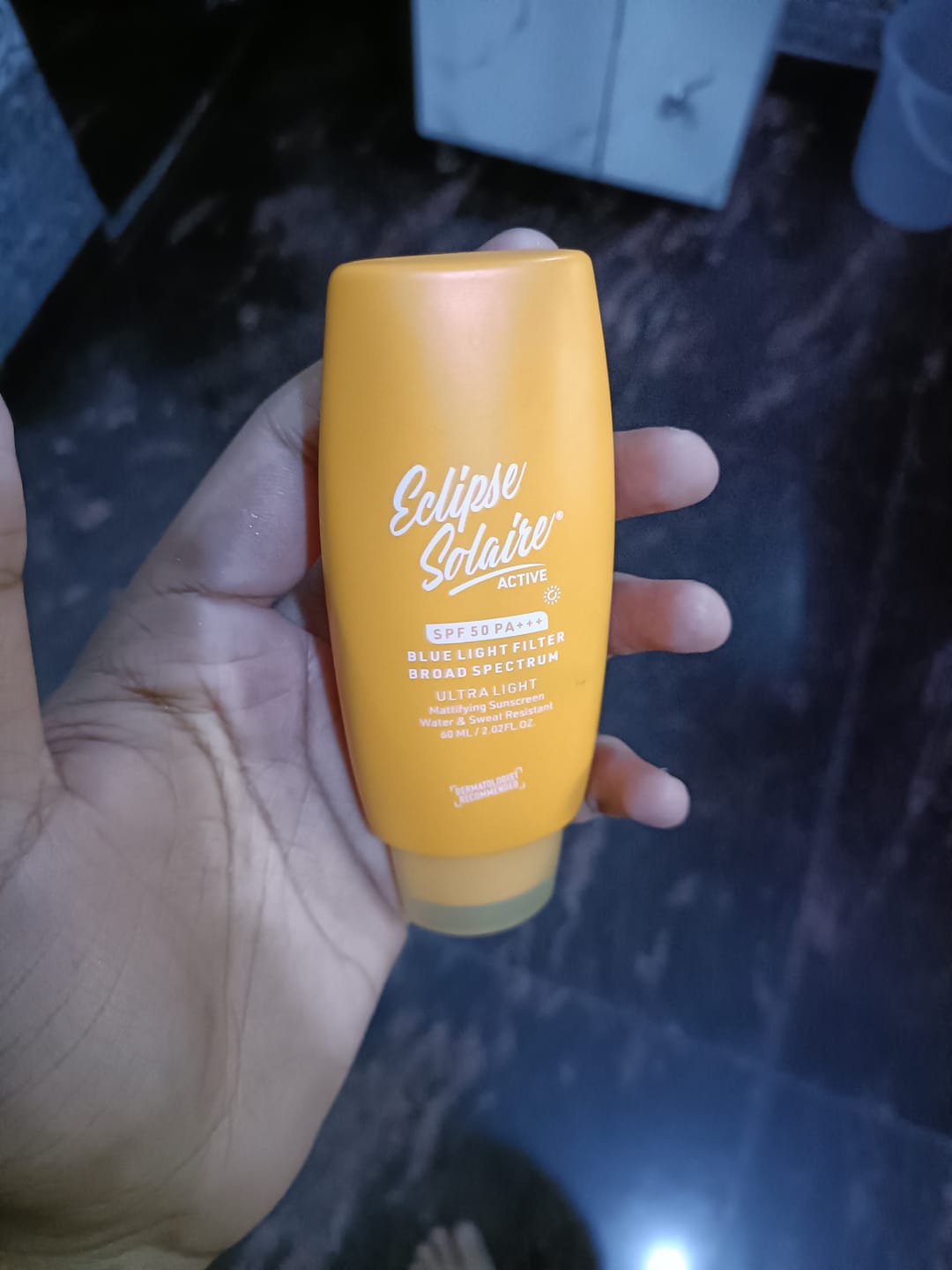 Customer photo review of Eclipse Solaire Active Sunscreen SPF 50 PA+++