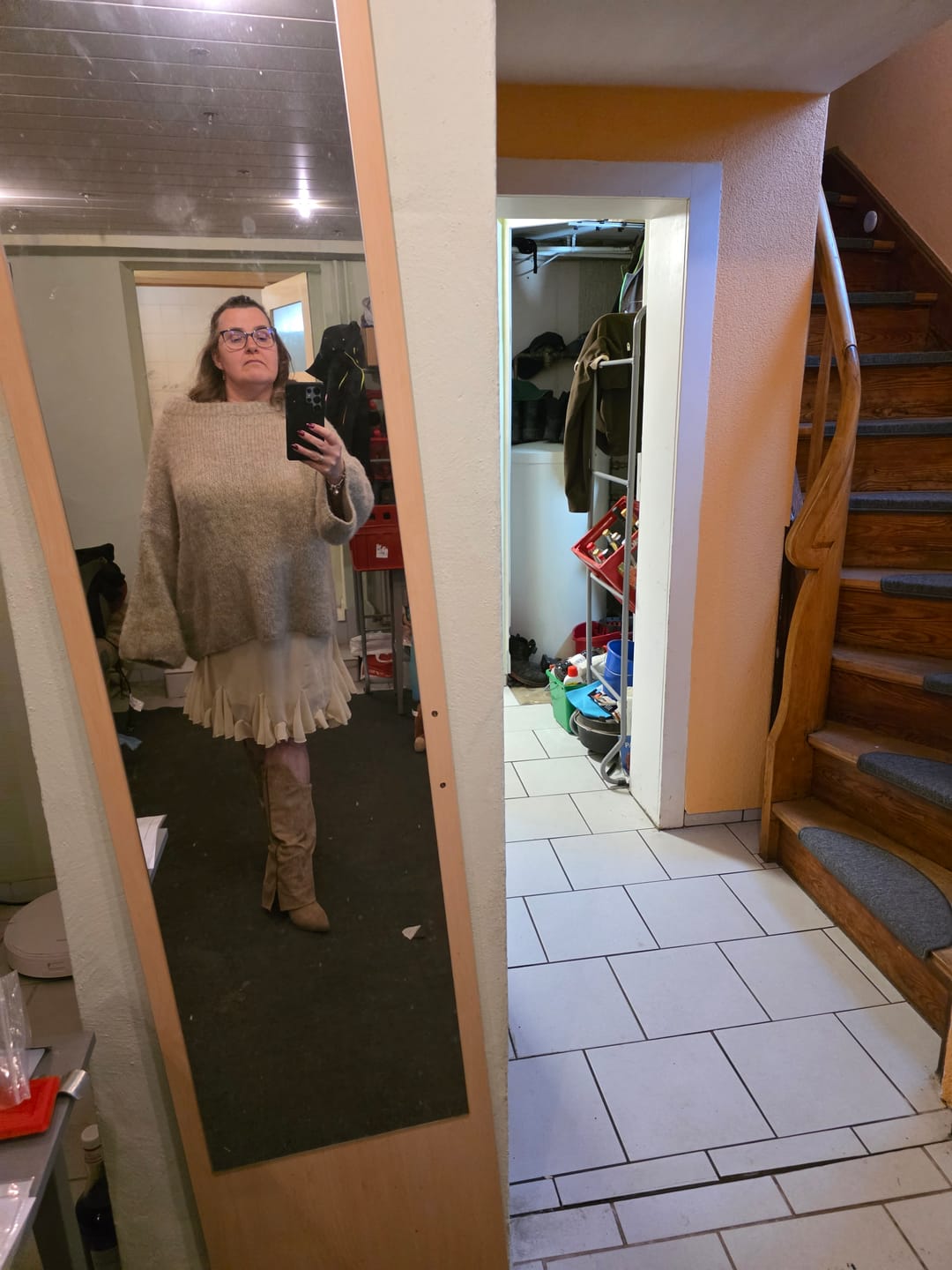Customer photo review of Ultra-Soft Off-Shoulder Knit