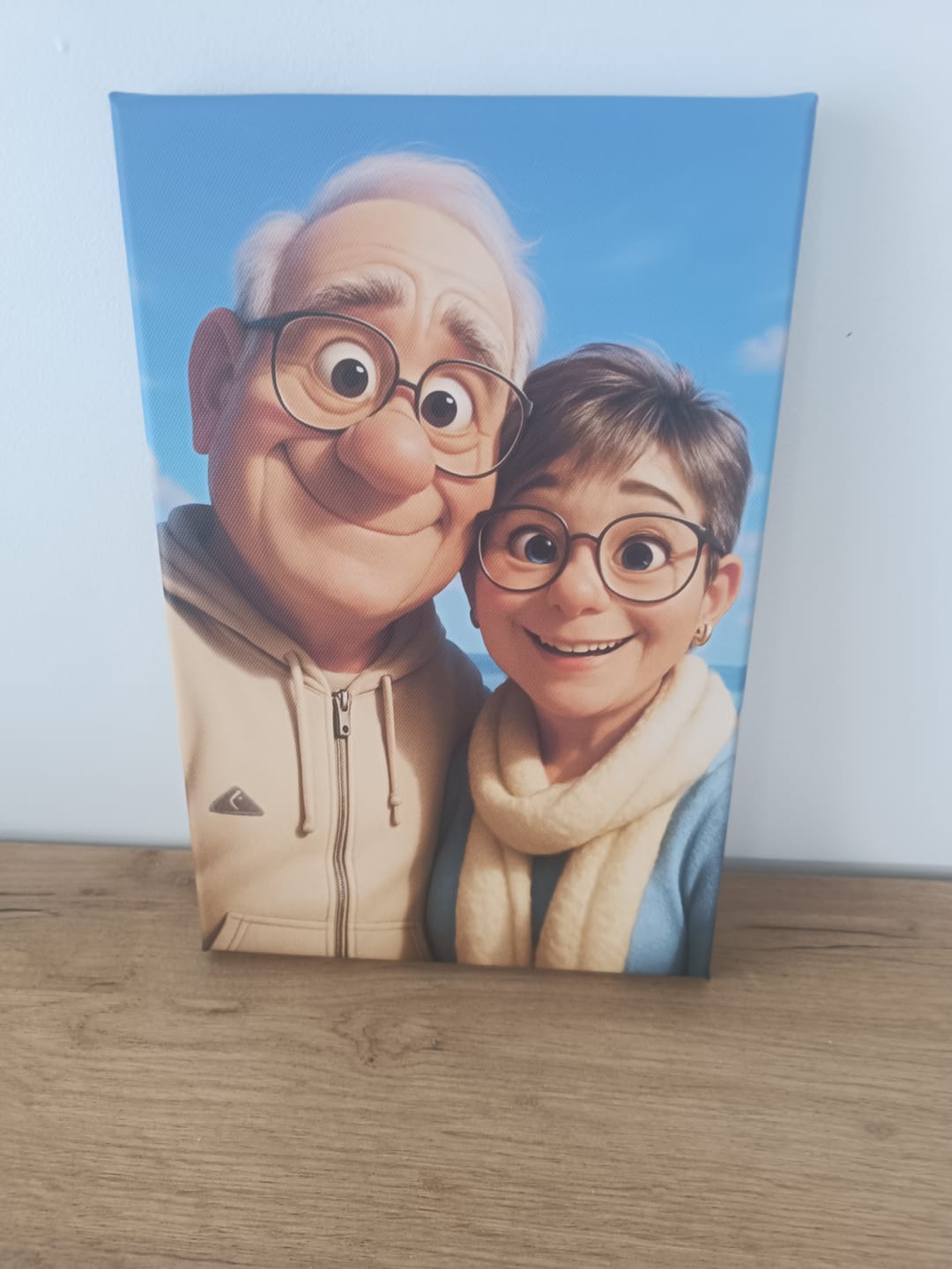 Customer photo review of Toile personnalisée - Portrait Animé