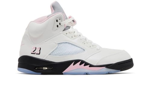 Customer photo review of Supreme New Era Box Logo Beanie White/Pink