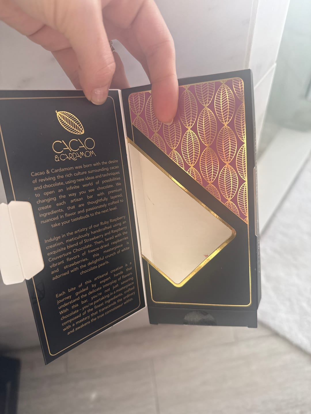 Customer photo review of Ruby Raspberry Artisan Bar