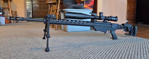 Customer photo review of Sniper KT 5-40X56 SAL Rifle Scope 35mm Tube Side Parallax Adjustment Glass Etched Reticle Red Green Illuminated with Scope Rings