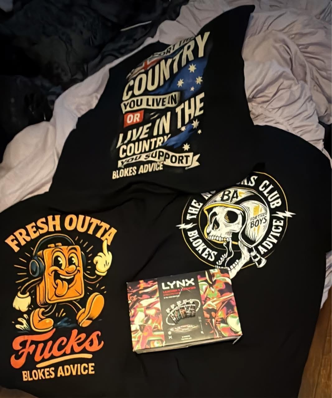 Customer photo review of Fresh Outta Singlet - Black