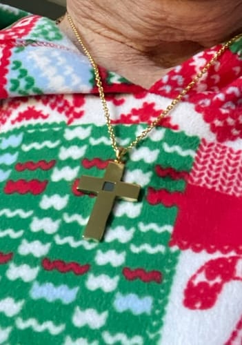 Customer photo review of The Cross Necklace