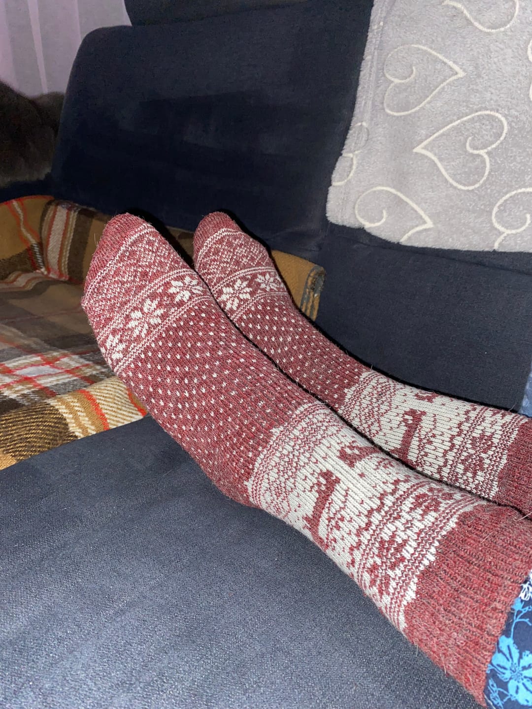 Customer photo review of Alpaka-& Merino Norweger-Socken