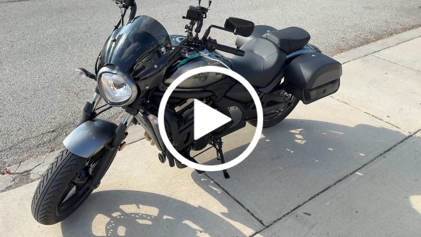 Customer video review of 28L - Pantheon Medium Hard Mount Kawasaki Vulcan S VN650 Leather Motorcycle Saddlebags