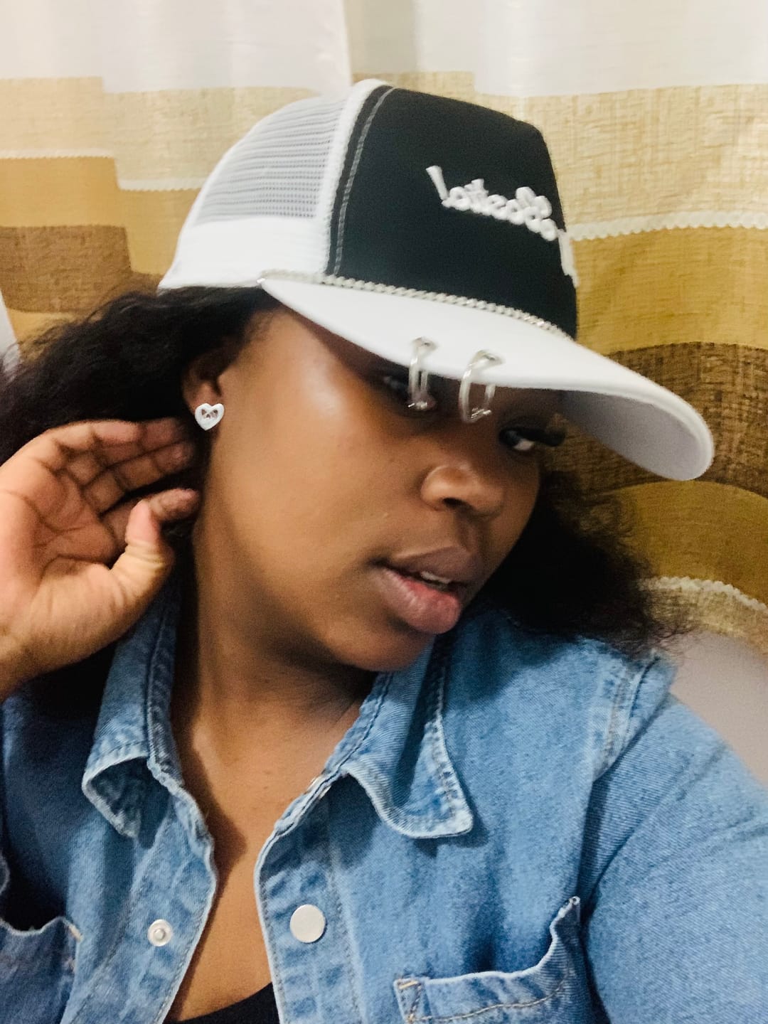 Customer photo review of Silver Thando Studs