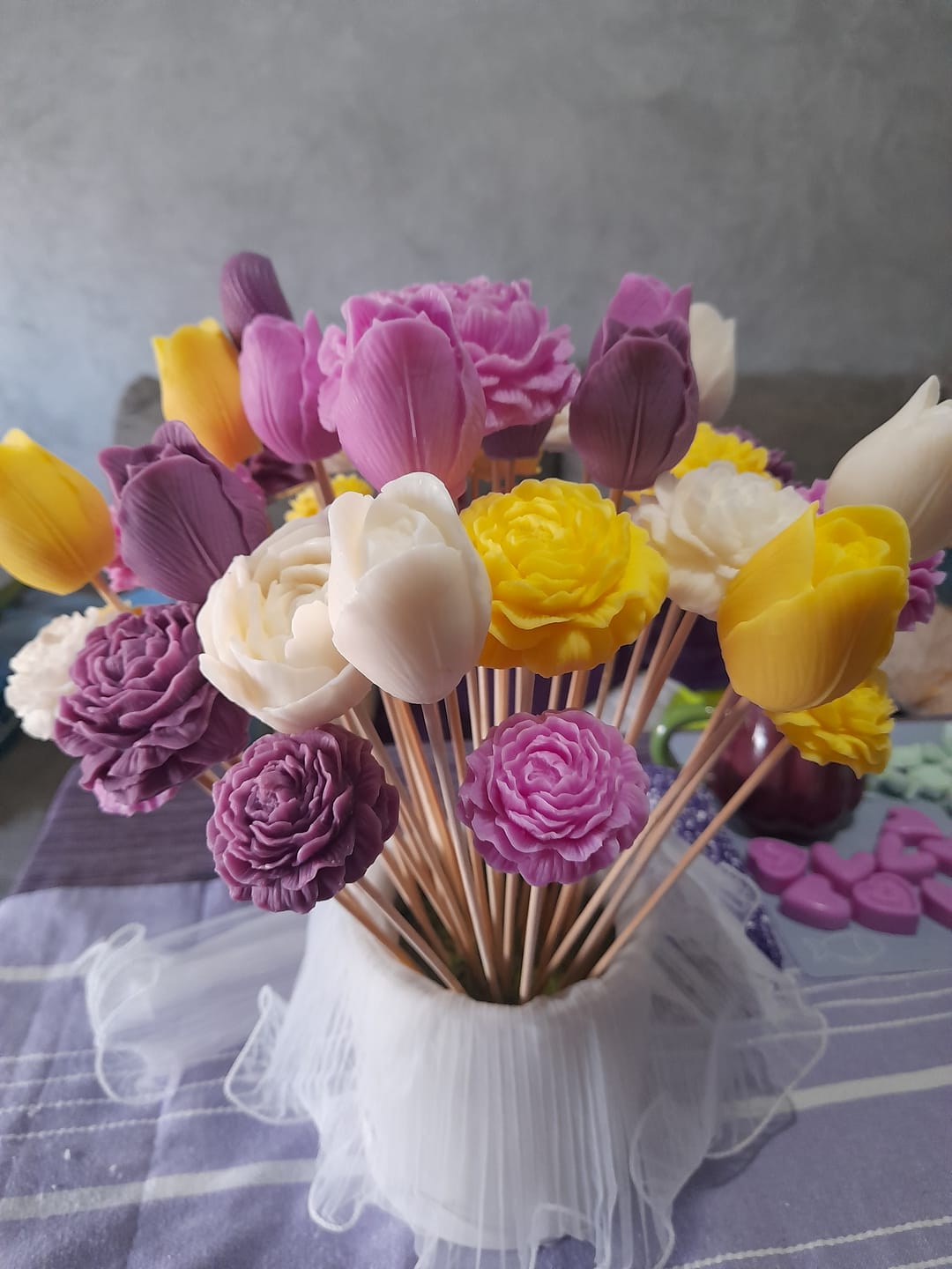 Customer photo review of Colorante líquido para velas MAGENTA