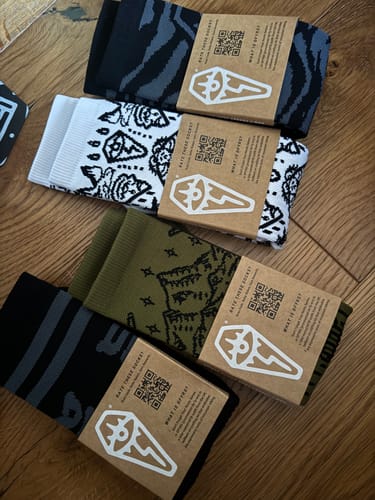 Customer photo review of 3 Pack | Lucky Dip | Compression Shred Socks