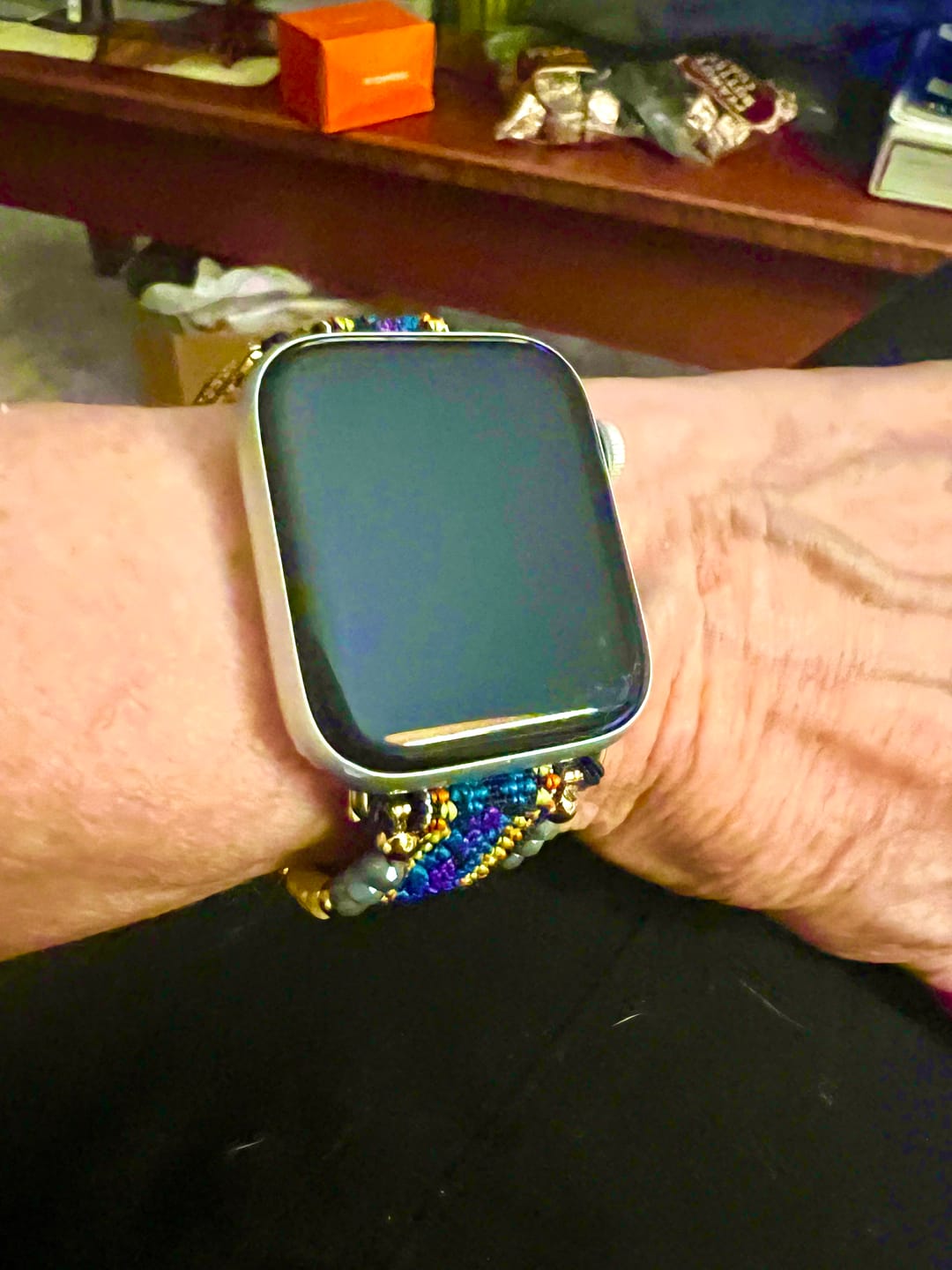 Customer photo review of Eternal Glow Stretch Apple Watch Strap